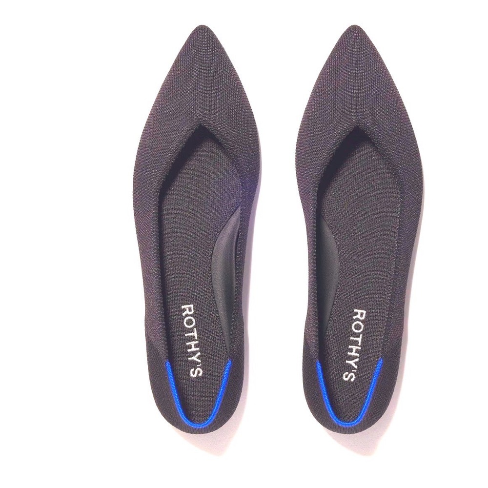 Rothy's The Point Flat Mink Dusty Purple Shoes Retired‎ Color Pointed Toe sz 7.5